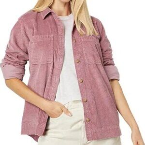 LL.Bean Women's Comfort Corduroy Relaxed Shirt Size S Adobe Rose